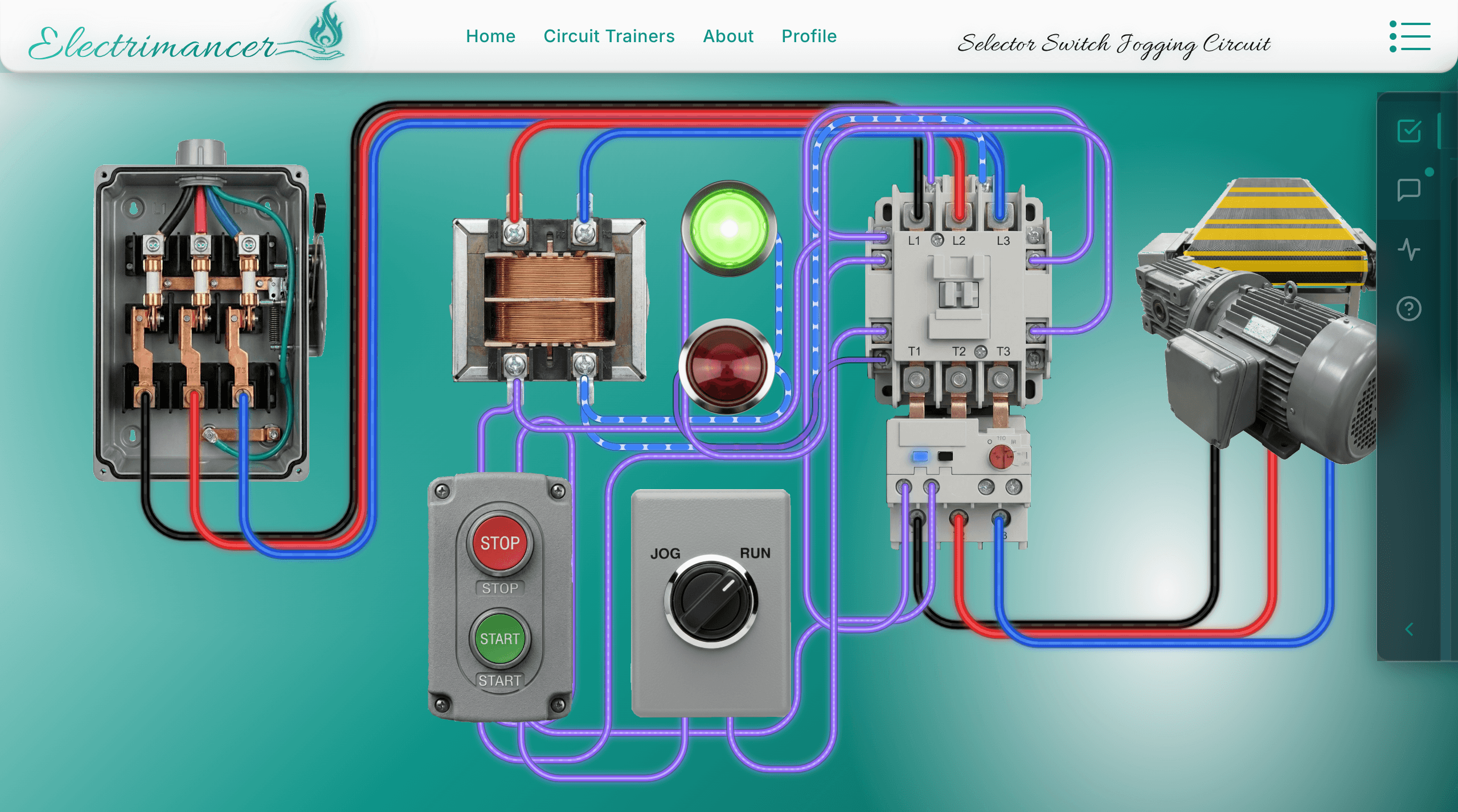 Selector Switch Jog circuit preview