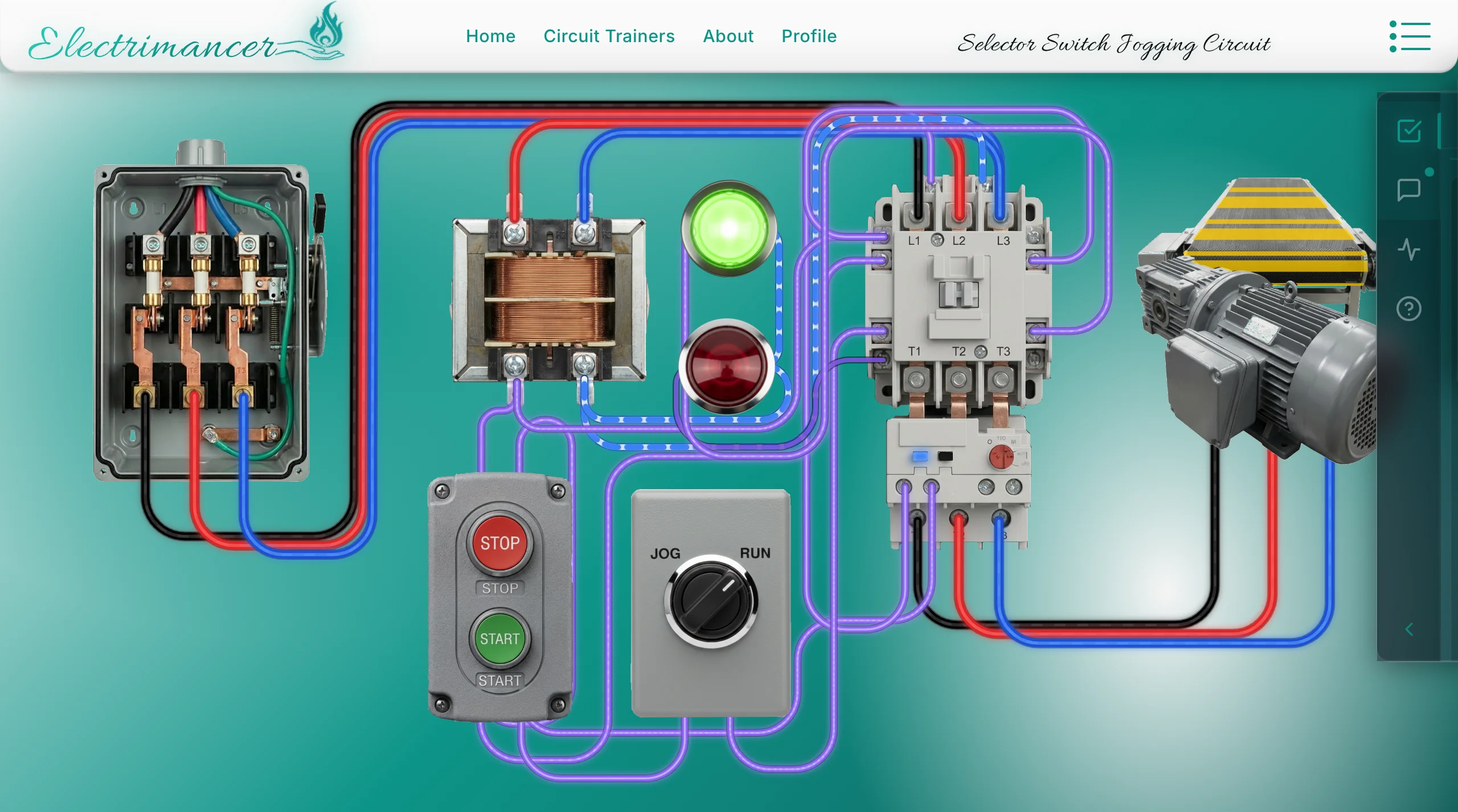 Selector Switch Jog circuit preview